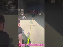 Machine à pousser et à tirer des câbles en fibre optique