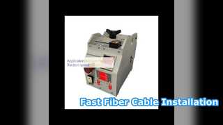 Machine de soufflage de fibre compacte pour une installation rapide des câbles