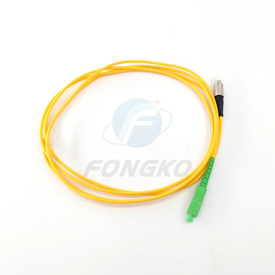 Sc de fibre optique RPA FC, corde de pullover de G652D de correction 3m optique de 2mm 3mm 1m 2m
