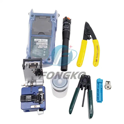 Kit d'outils en fibre optique FTTH, compteur de puissance VFL, sac à outils à ciseaux optiques
