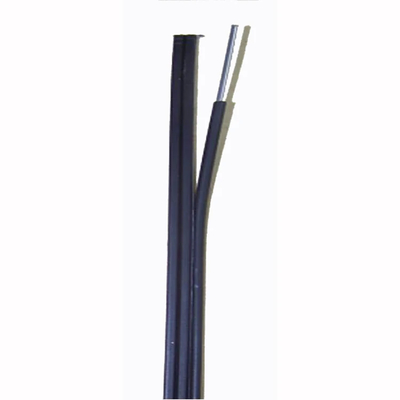 Cable blindé en fibre optique en acier noir, veste en PE, échantillons libres, noyau FRP