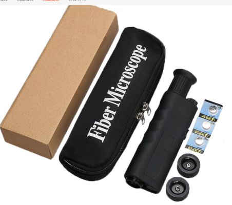 Vente à chaud fournisseur chinois 200X 400X microscope d' inspection à fibre optique portatif