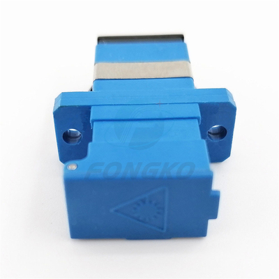Adaptateur optique bleu de fibre de Sc de SM de volet de SC/UPC Shell Simplex Adapter With Auto