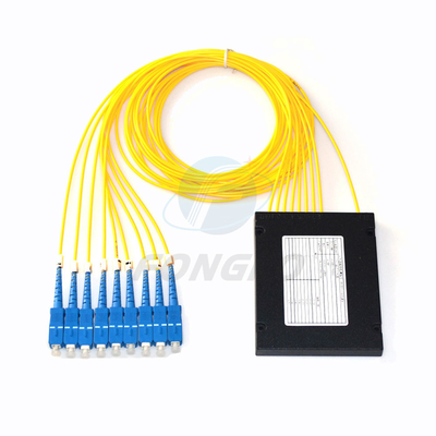 Diviseur à fibre optique de câble de cassettes d'ABS de diviseur de fibre de manière de PLC 8 de Sc UPC