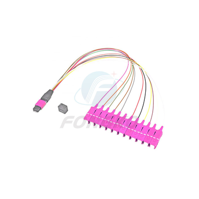 OM4 à plusieurs modes de fonctionnement MPO au Sc éventent la sortance de mtp du câble optique 0.9mm de fibre