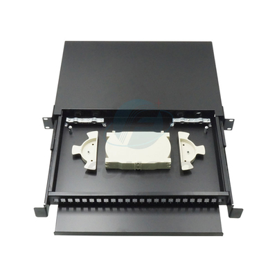 1U ODF 24 creuse le module optique de cassette de fibre éclate des adaptateurs de Sc RPA SX de Tray With