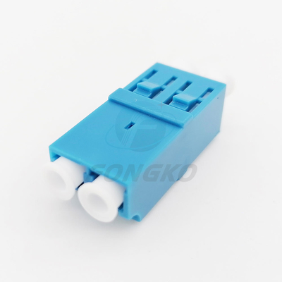 Duplex Unibody Shell Optical Fiber Adapter Coupler Flangeless de LC/UPC
