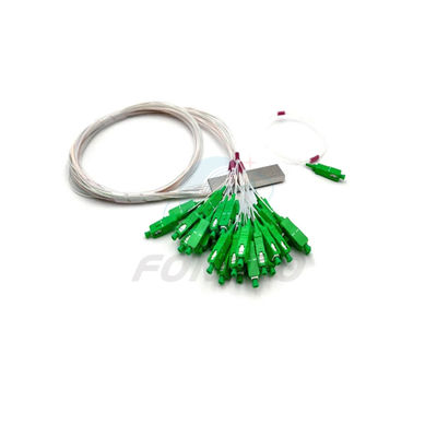 qualité  1x32 0.9mm FTTH Micro PLC Fiber Optic Splitter Cable Copuler Usine