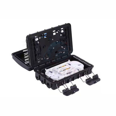 qualité  1x8 Aerial 24 Core Fiber Optic Splice Closure Connection Box For Steel Tube Splitter Usine