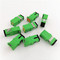 Adaptateurs optiques unimodaux verts de fibre de Sc RPA de Shell Auto Simplex pour FTTH