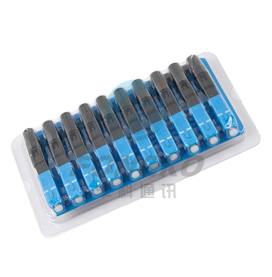 Câble d'interface plat rapide optique du connecteur 2x3mm de fibre de Sc RPA UPC 55mm 60mm