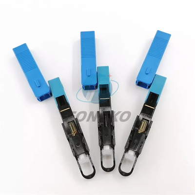 SC APC UPC Connecteur rapide en fibre optique FTTH Coupler optique pour câble à décharge