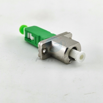 Adaptateur optique à fibre optique Simplex Simglemode LC APC - SC APC FTTH Adaptateur optique mâle Coupler métallique