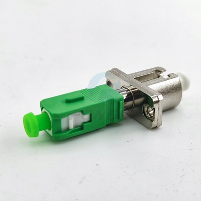 Adaptateur optique à fibre optique Simplex Simglemode LC APC - SC APC FTTH Adaptateur optique mâle Coupler métallique
