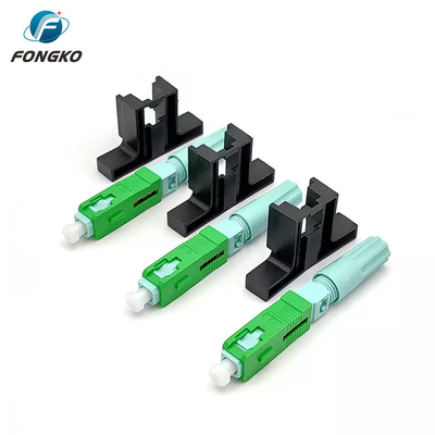 SC APC Connecteur rapide en fibre optique