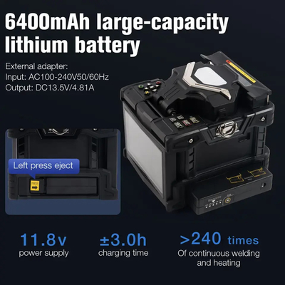 6 moteurs FKEQU-161 Splicer à fusion en fibre optique 6S FTTH machine à épissage pour l'épissage rapide