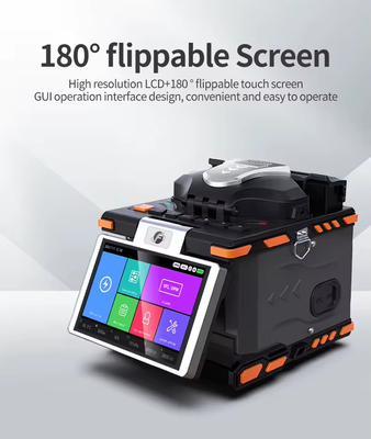 Machine de soudage à fibre optique FTTH 6 moteurs Splicer à fusion à fibre optique
