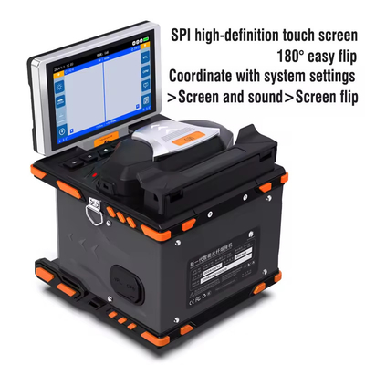 Machine de soudage à fibre optique FTTH 6 moteurs Splicer à fusion à fibre optique