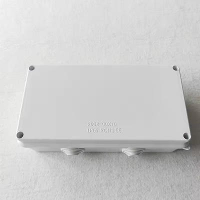 Boîte de jonction ABS en plastique blanc IP65 résistant aux intempéries 200*100*70 mm pour les solutions FTTx
