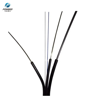 GJYXFCH extérieur 2*5mm FTTH bobine de tambour câble à fibre optique LSZH câble à fibre optique autoportant