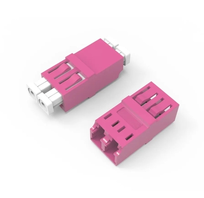 LC/PC à LC/PC OM4 Coupler sans bordure multimode OM4 Adaptateur réseau à fibre optique