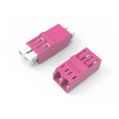 LC/PC à LC/PC OM4 Coupler sans bordure multimode OM4 Adaptateur réseau à fibre optique