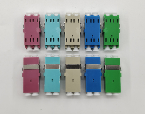 LC/PC à LC/PC OM4 Coupler sans bordure multimode OM4 Adaptateur réseau à fibre optique