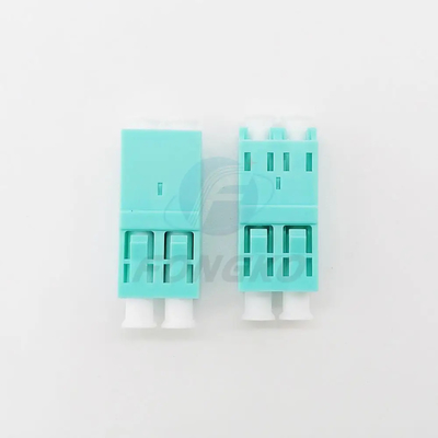 OM3 Coupler Adaptateur en plastique LC à LC Duplex Adaptateur de connecteur à fibre optique