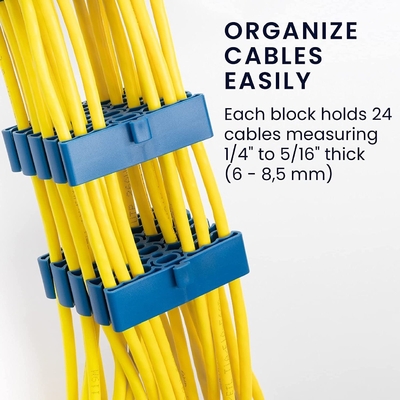 Gestionnaire de câbles réseau CAT5 CAT6 Cable Comb Dresser câble à fibre optique
