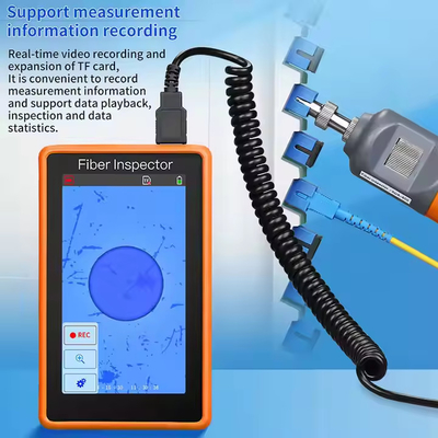 Moniteur tactile HD de 5 pouces inspection sonde à fibre optique outil de nettoyage optique détecteur de visage d'extrémité de fibre
