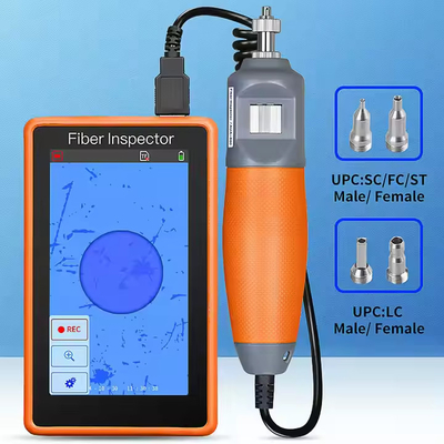 5-inch HD touch screen monitor inspection fiber optic probe optical cleaning tool fiber end face detector