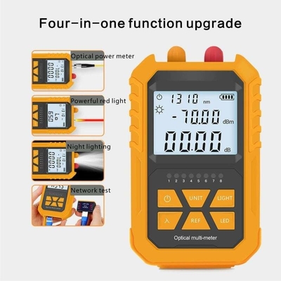 FONGKO OPM VFL tout en un compteur de puissance Testeur de câble à fibre optique RJ45 Compteur de puissance optique multifonctionnel
