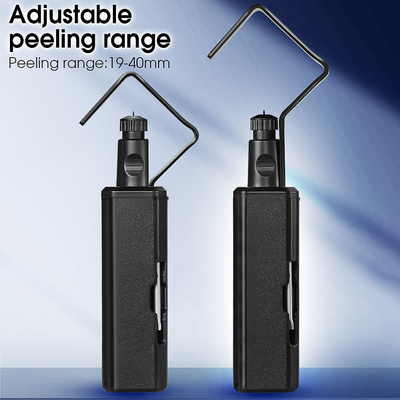 FONGKO 19-40 mm ou 4,5-29 mm Outil de décapage de câble rond Longitudinal Transversal Double utilisation de câble Jacket Slitter