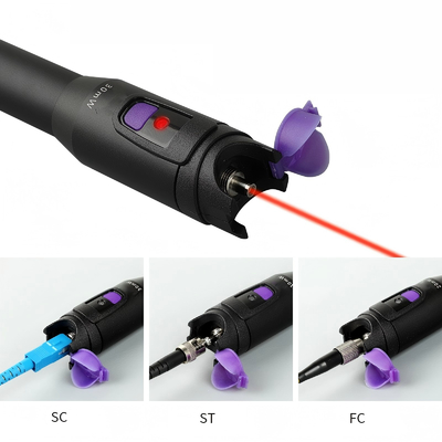 FONGKO Ftth Kit d'outils Faute visuelle câble laser Light Pen 10mw 650nm Fibre optique laser VFL