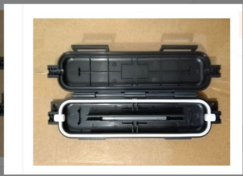 Boîtier d'épissure par fusion FTTH extérieur noir et blanc IP65, boîte de protection pour la fusion de fibres optiques