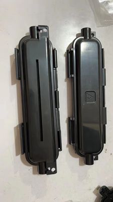 Boîtier d'épissure par fusion FTTH extérieur noir et blanc IP65, boîte de protection pour la fusion de fibres optiques