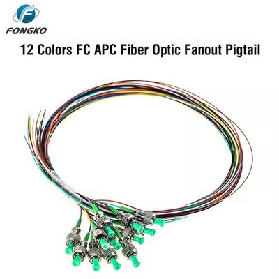 Queue de fibre optique SM 12 fibres 0,9 mm G652D PVC LC FC SC ST UPC APC