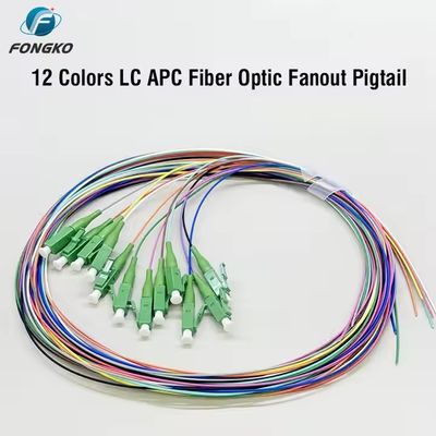 Queue de fibre optique SM 12 fibres 0,9 mm G652D PVC LC FC SC ST UPC APC