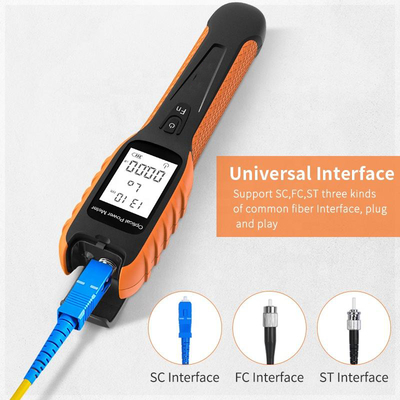 FONGKO 5G OPM G11 Wattmètre Optique Rechargeable Nouveau Dispositif de Fibre Optique Connecteur FC Plage de Mesure -70~+10dbm