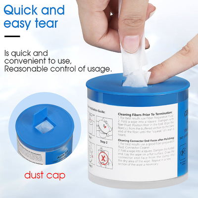 Papier de nettoyage sans poussière FONGKO AUA-Y3 adapté aux outils FTTH SC/FC/ST/LC, papier de nettoyage de fibre optique