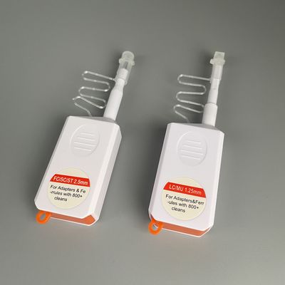 FC/SC/ST 2,5 mm LC/MU 1,25 mm Plume de nettoyage à fibre optique Mini Nettoyeur de brides à modules optiques courts