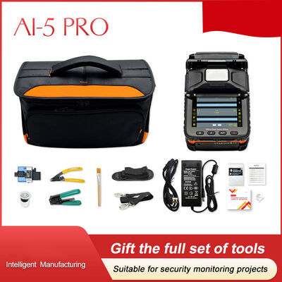 AI-5 Pro Optical Fiber Fusion Splicer 6 Motors Core Alignment for FTTH and Network Use