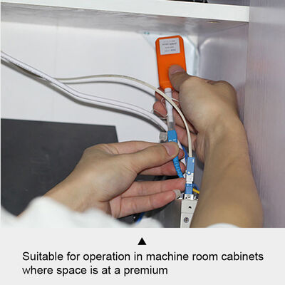 Stylo de nettoyage fibre optique FKEQU-446 CLEP-125-M pour LC/MU 1,25 mm avec plus de 800 nettoyages, type MINI, couleur orange, nettoyeur de connecteur fibre optique