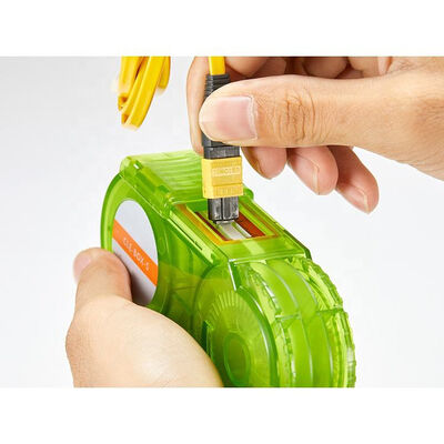 Nettoyeur de bobine de connecteur à fibre optique CLE-BOX-MPO pour MPO/MTP 500+ Nettoyeur de fibre optique antistatique