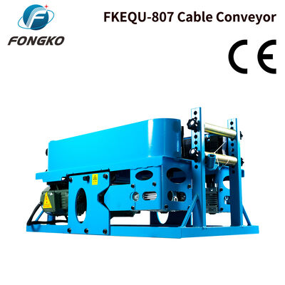 FONGKO FKEQU-807 Electric Cable Pulling Machine Rubber Track Cable Conveyor for Power Cable Optical Cable Laying