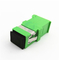 Adaptateur optique de fibre de Sc de SM de volet de Shell Simplex Adapter With Auto de vert de SC/APC