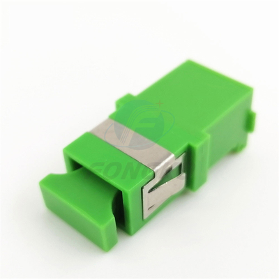 Adaptateurs optiques automatiques verts recto de fibre de Sc d'adaptateur de volet de Shell Singlemode SC/APC