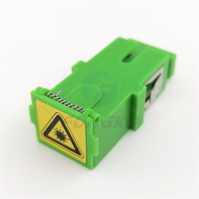 Adaptateurs optiques automatiques verts recto de fibre de Sc d'adaptateur de volet de Shell Singlemode SC/APC