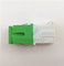 Adaptateur optique vert blanc unimodal recto automatique de fibre des adaptateurs SC/APC de shrapnel en métal du volet RPA Shell