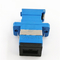 Adaptateur optique bleu de fibre de Sc de SM de volet de SC/UPC Shell Simplex Adapter With Auto